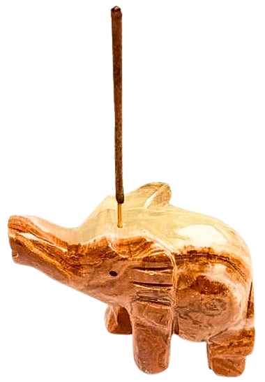 Onyx Elephant Incense Holder - 8x6cm