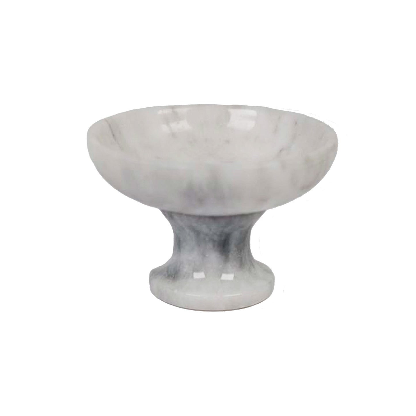 Marble Pedestal Bowl Carbon Holder - 8x8cm