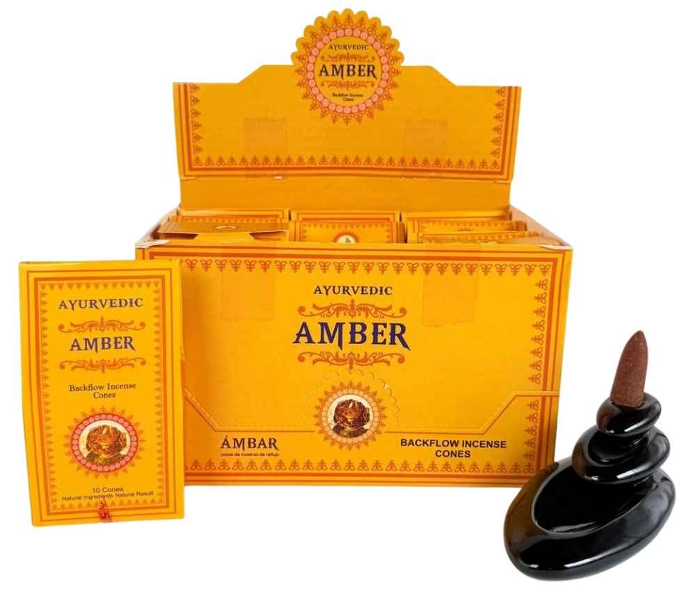 Ayurvedic Amber Incense Backflow Cones
