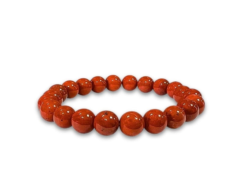 Red Jasper Bracelet beads - 8mm