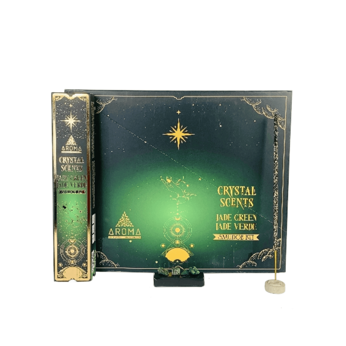 Aroma Crystal Jade Green Smudge Kit-25g