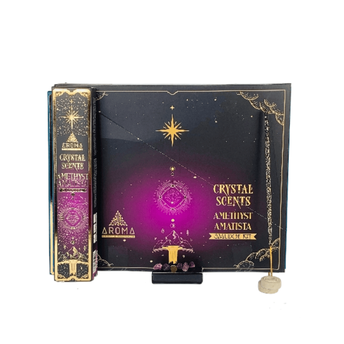 Aroma Crystal Amythist Smudge Kit-25g