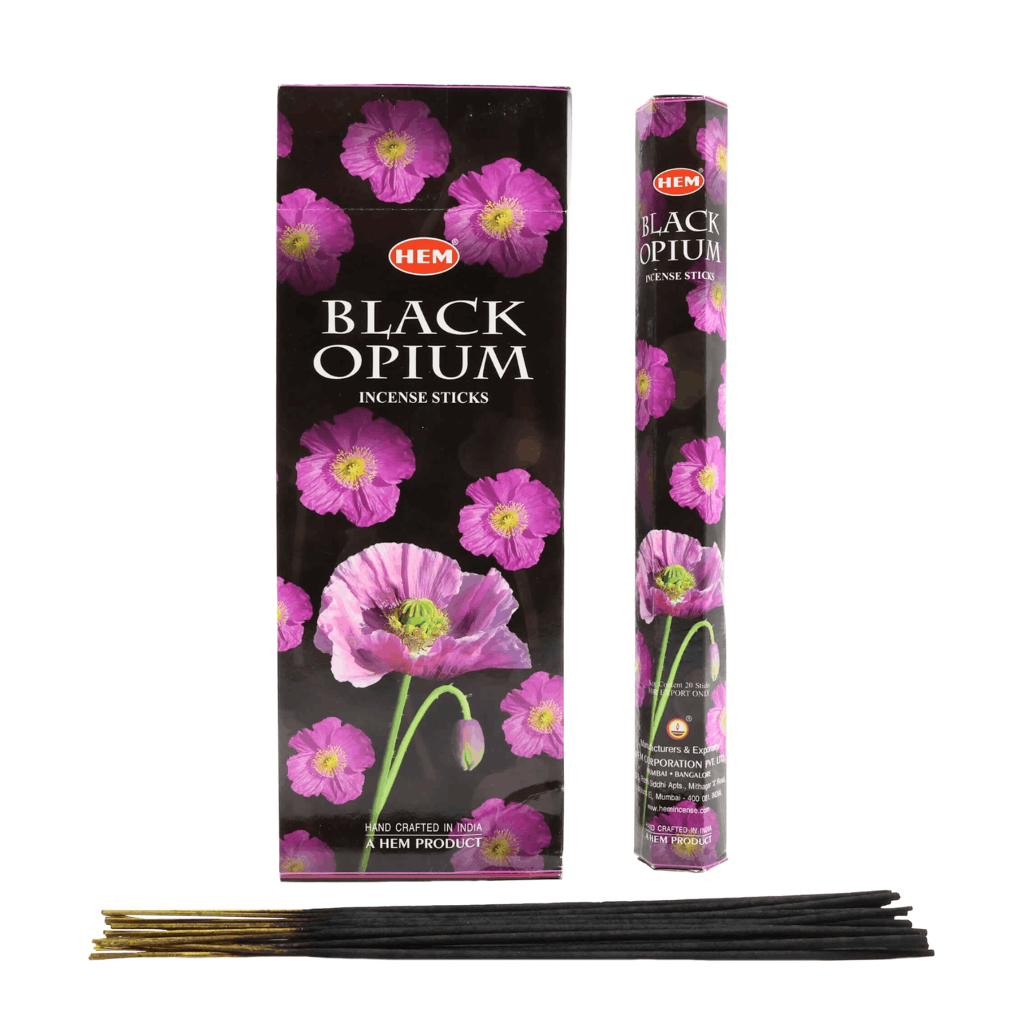 Hem Black Opium Incense Stick - 20g