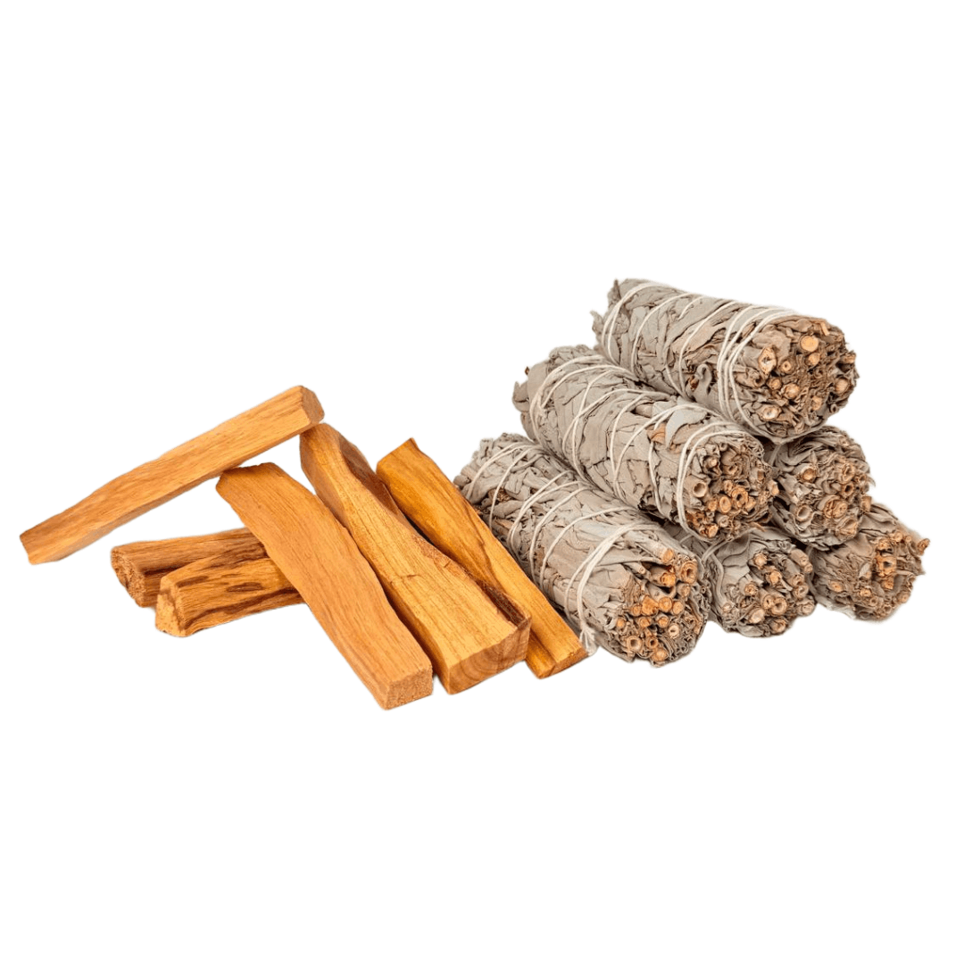 White Sage & Palo Santo Bundle – 12 Pieces