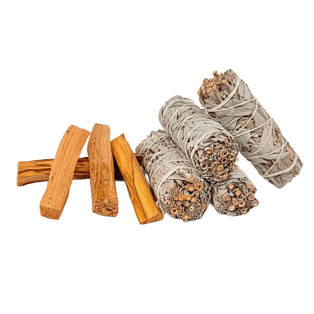 White Sage & Palo Santo Bundle – 8 Pieces