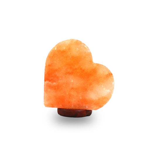 Lampada di sale rosa dell'Himalaya a forma di cuore 3-4kg