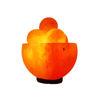 Natural Basket with Open Balls Himalayan Salt Lamp - 4kg