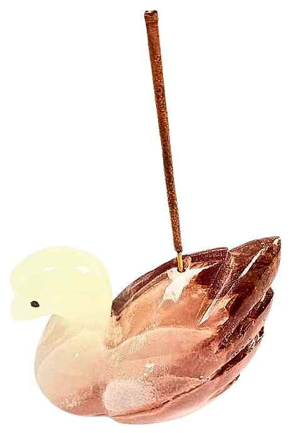 Onyx Duck Incense Holder - 8x6cm
