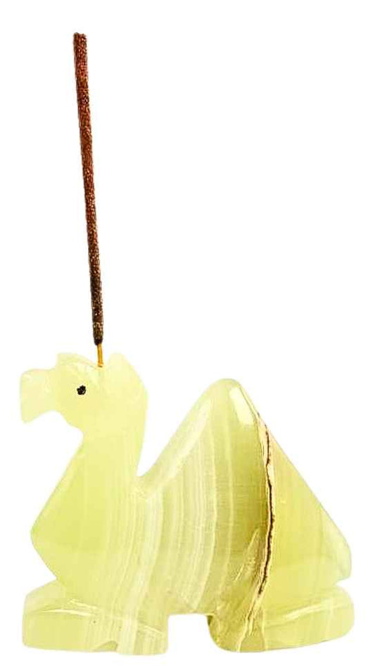 Onyx Camel Incense Holder - 8x6cm