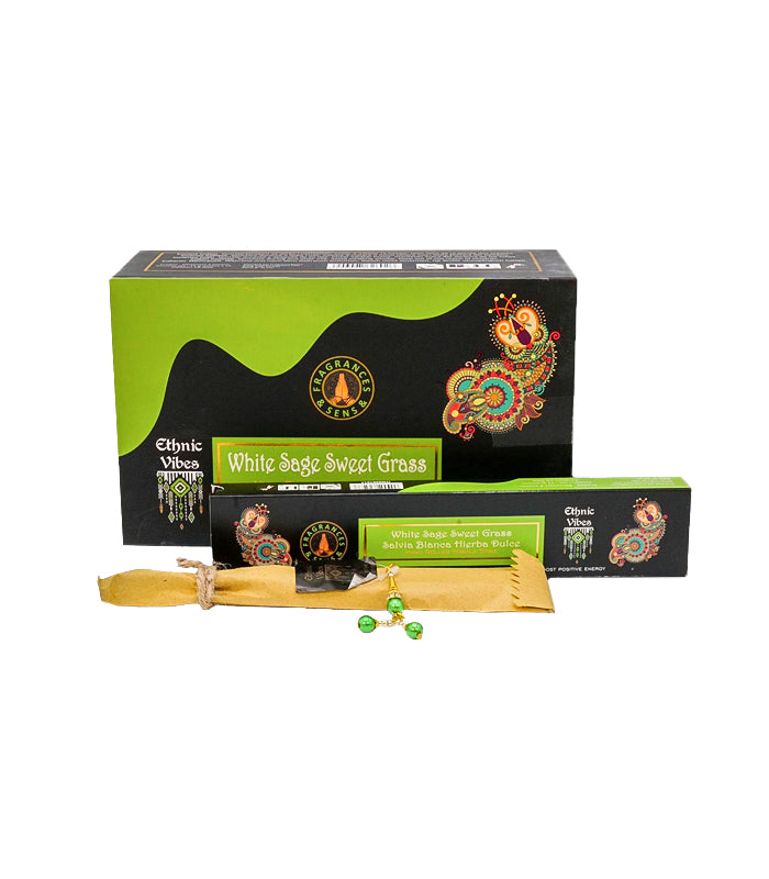 Ethnic Vibes White Sage Sweet Grass - 15g*12