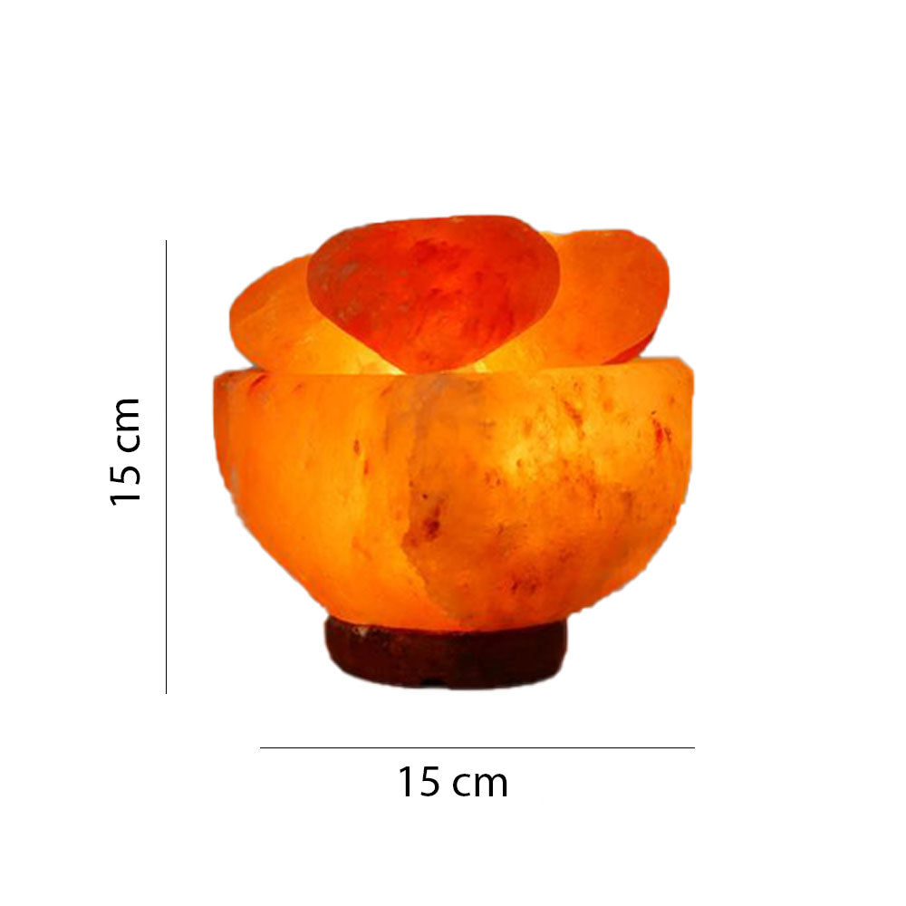 Bowl with 8 Hearts Himalayan Salt Lamp 3-4 kg