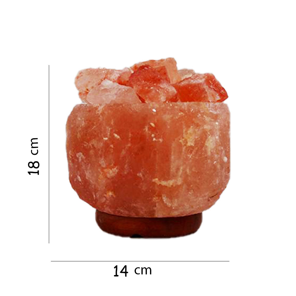 Natural Basket with Open Chunks Himalayan Salt Lamp 3-4kg