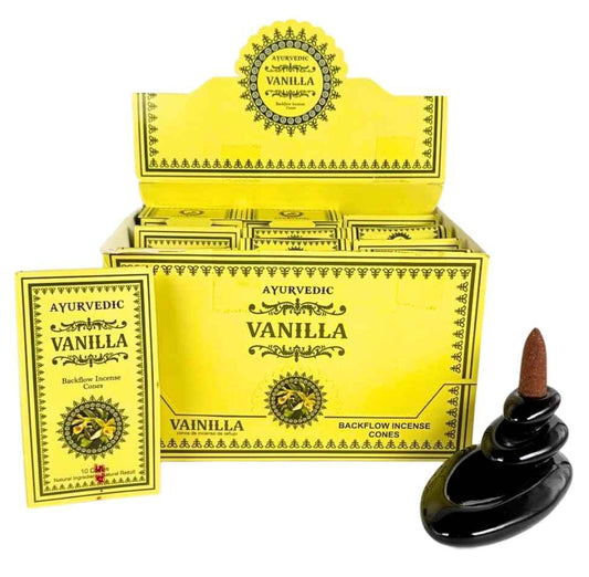 Ayurvedic Vanilla Incense Backflow Cones