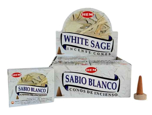 Coni di incenso Hem White Sage