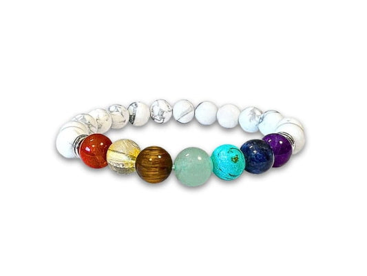 Howlite 7 Chakra Perline-8mm