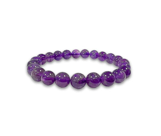 Perle Bracciale Ametista - 8mm