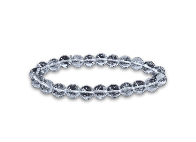 Rock Crystal Bracelet beads - 8mm