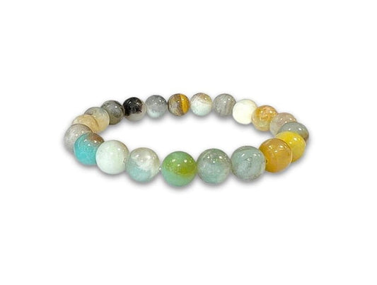 Bracciale multiquarzo in amazzonite - 6mm