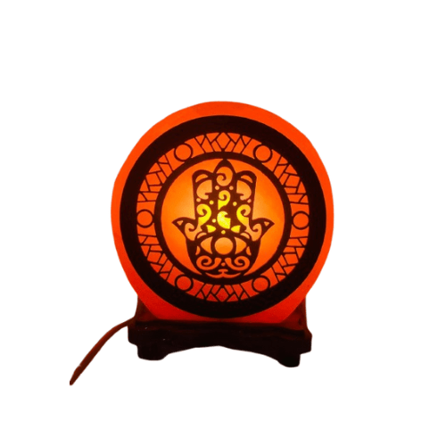 Lampada di sale dell'Himalaya Mano di Fatima - 3kg