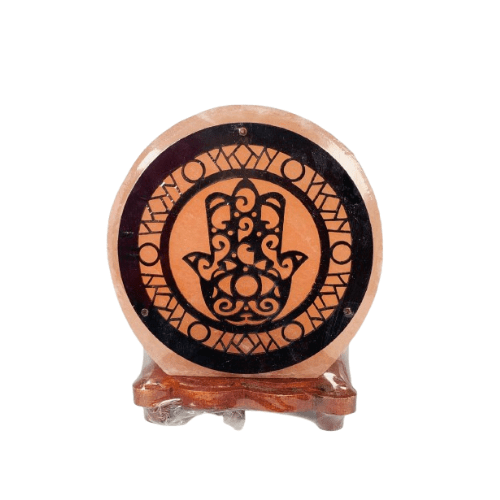 Hand of Fatima Himalayan Salt Lamp - 3kg