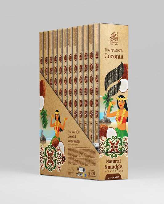 Bastoncini di incenso al cocco Himalaya Thai Num Hom - 25g