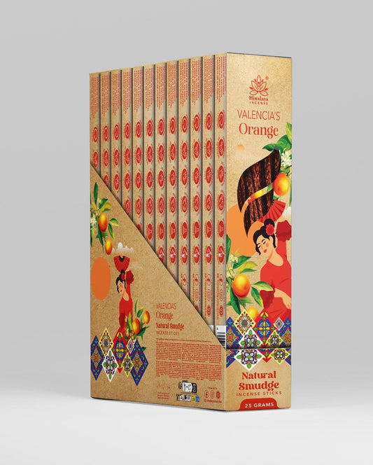 Bastoncini d'incenso Himalaya Valencia all'arancia - 25g