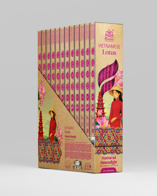 Bastoncini di incenso Himalaya Loto vietnamita - 25g