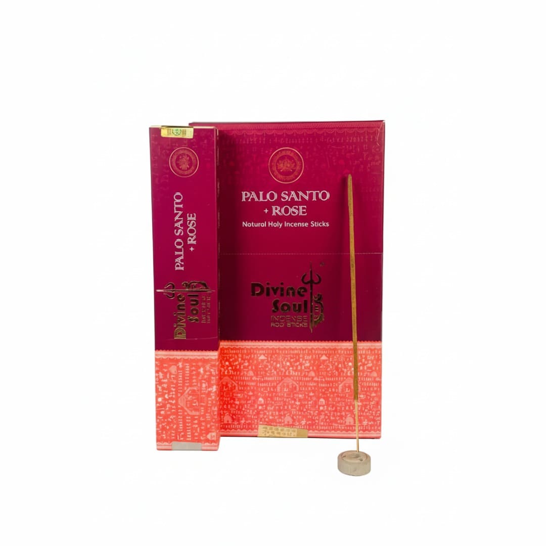 Divine Soul Palo Santo + Rose Incense Stick