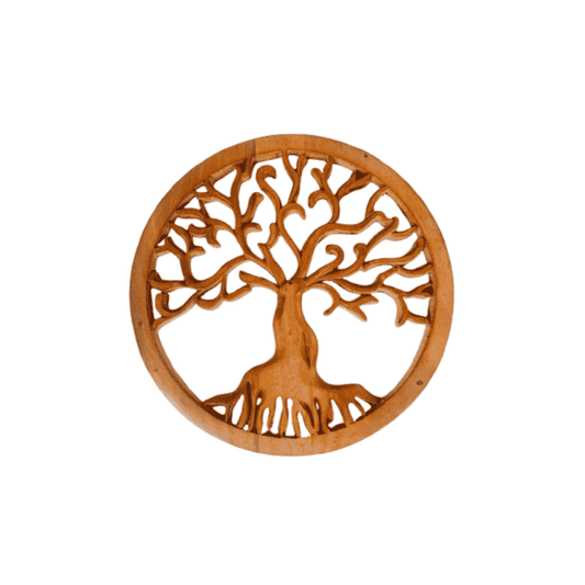 Targa in legno Albero della Vita intagliata - 30 cm