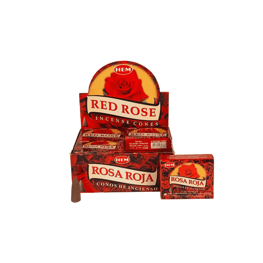 Coni d'incenso Hem Rosa Rossa