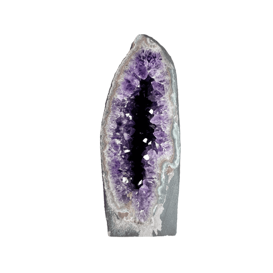 Geode di cristallo di ametista naturale-1,800 kg