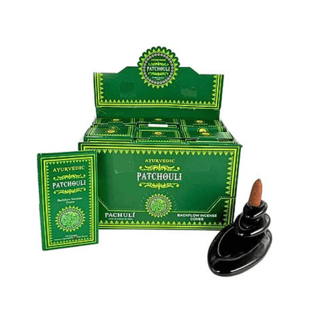 Ayurvedic Patchouli Incense Backflow Cones