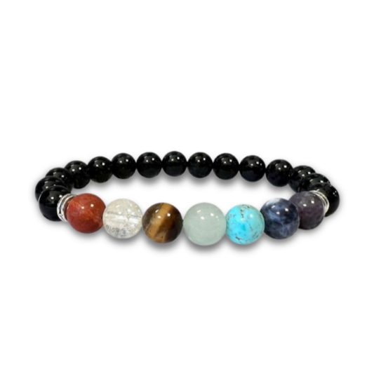 Onyx 7 Chakras Beads-8mm