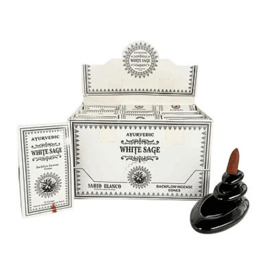 Ayurvedic White Sage Incense Backflow Cones