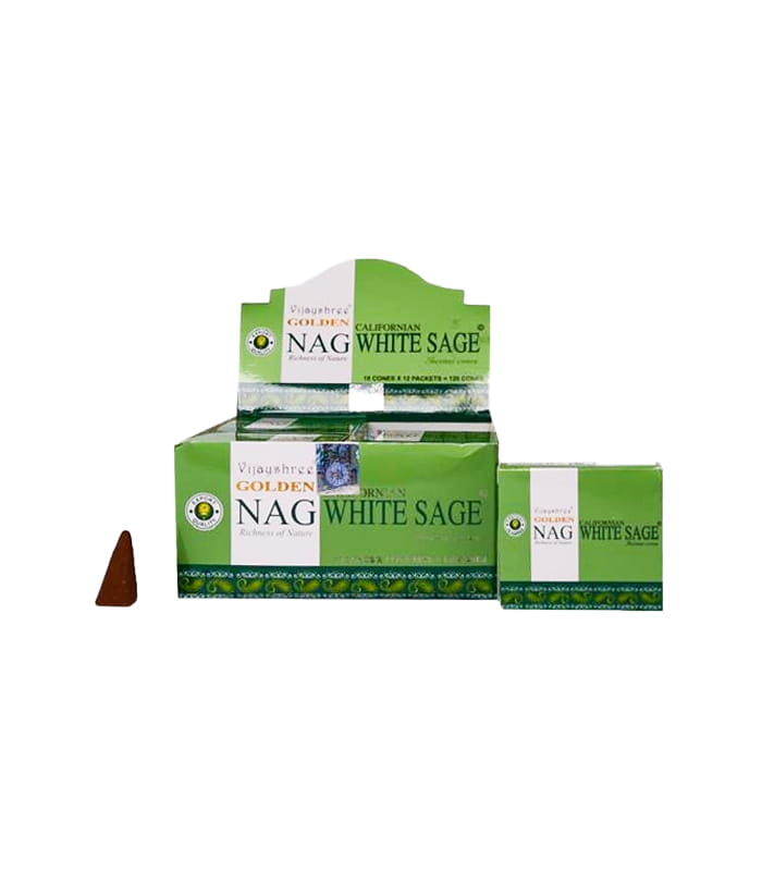 Vijayshree Nag White Sage Incense Cones